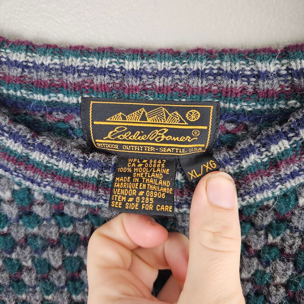 Eddie Bauer Vintage Grandpa Sweater Size XL - Picture 3 of 6